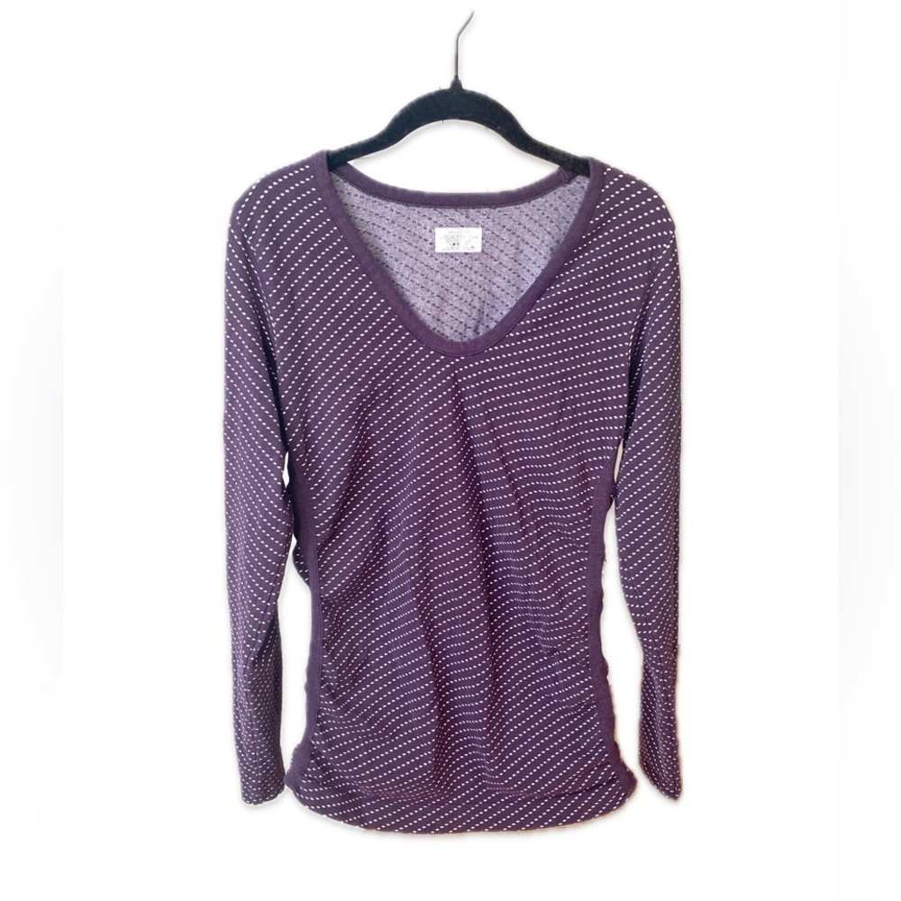 Athleta Dottie Pure Top Wild Raisin XL Toga long Sleeve